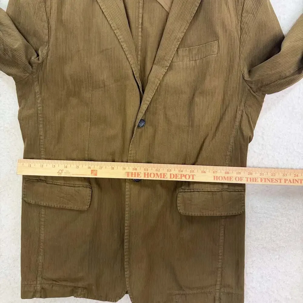 Banana Republic Heritage 2006 Blazer Mens 44R Olive Corduroy Ribbed Coat Jacket